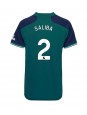 Arsenal William Saliba #2 Ausweichtrikot für Frauen 2023-24 Kurzarm